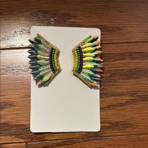⭐️Colorful Feather Design Earrings